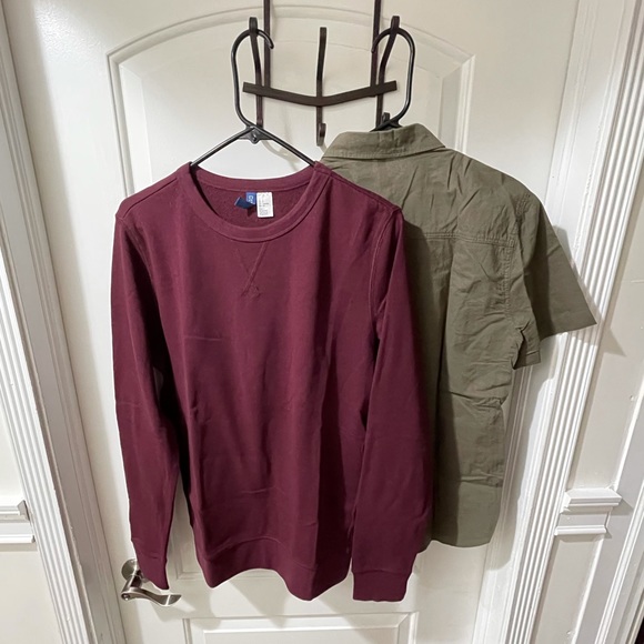 Two Bundle Button Shirt and Sweatshirts - Picture 2 of 2